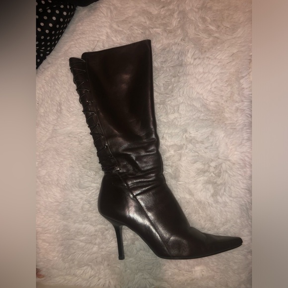 SALE💥Brown leather lace up boots - Picture 4 of 4